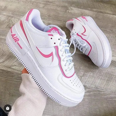 Air force shadow blanco y rosa